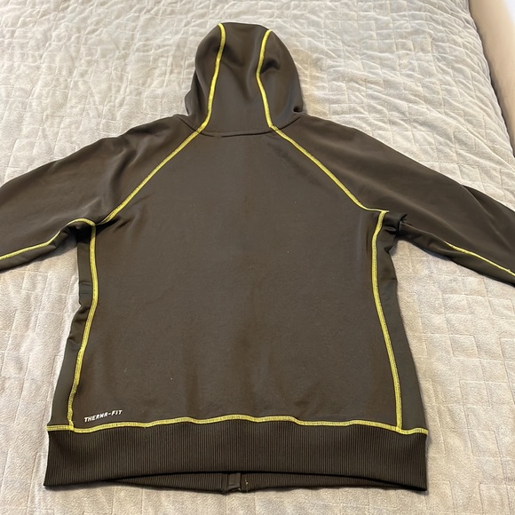 Nike Therma-Fit Hoodie, Hooded Sweatshirt, Jacket, Olive Green, Size M - Picture 3 of 9